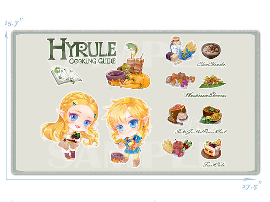 Hyrule Cooking Guide | PlayMat | GamingMat | DeskMat | Mouse Pad
